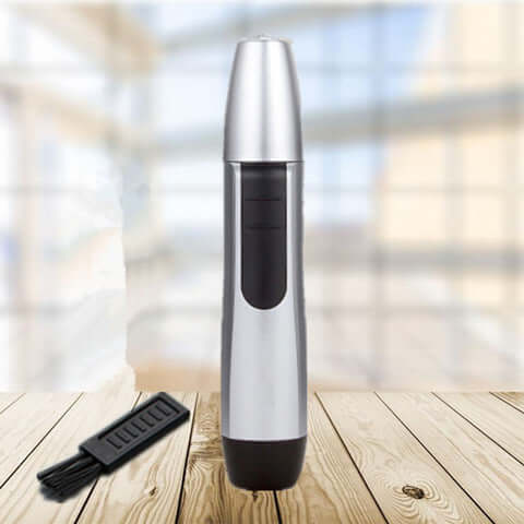 Nose hair trimmer round head shaving nose hair for men and women automatic nose hair shaver battery