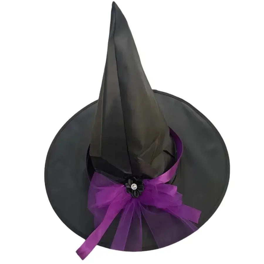Pointed Witch Hat Props Children's Halloween Play Program Role Witch Hat Wizard Cap Magic Show Costume Accessory Female Devil