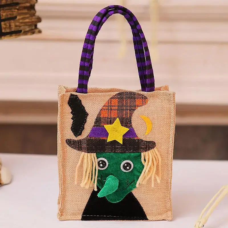 Halloween Treat Bags with Handles - Kids Candy Bags for Parties, School Events, Festive Favors & Decorations