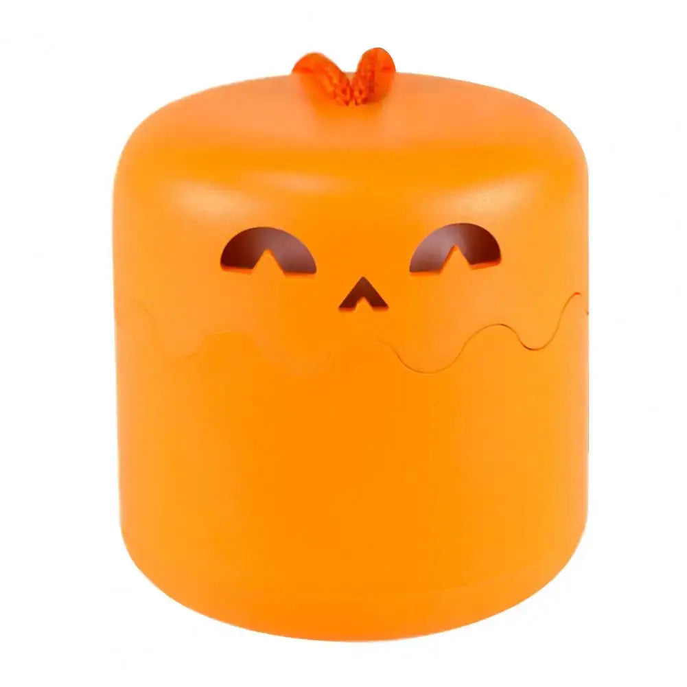 Halloween Pumpkin Light Collapsible Pumpkin Lantern with Lanyard Battery Operated Led Halloween Lights for Halloween Decor