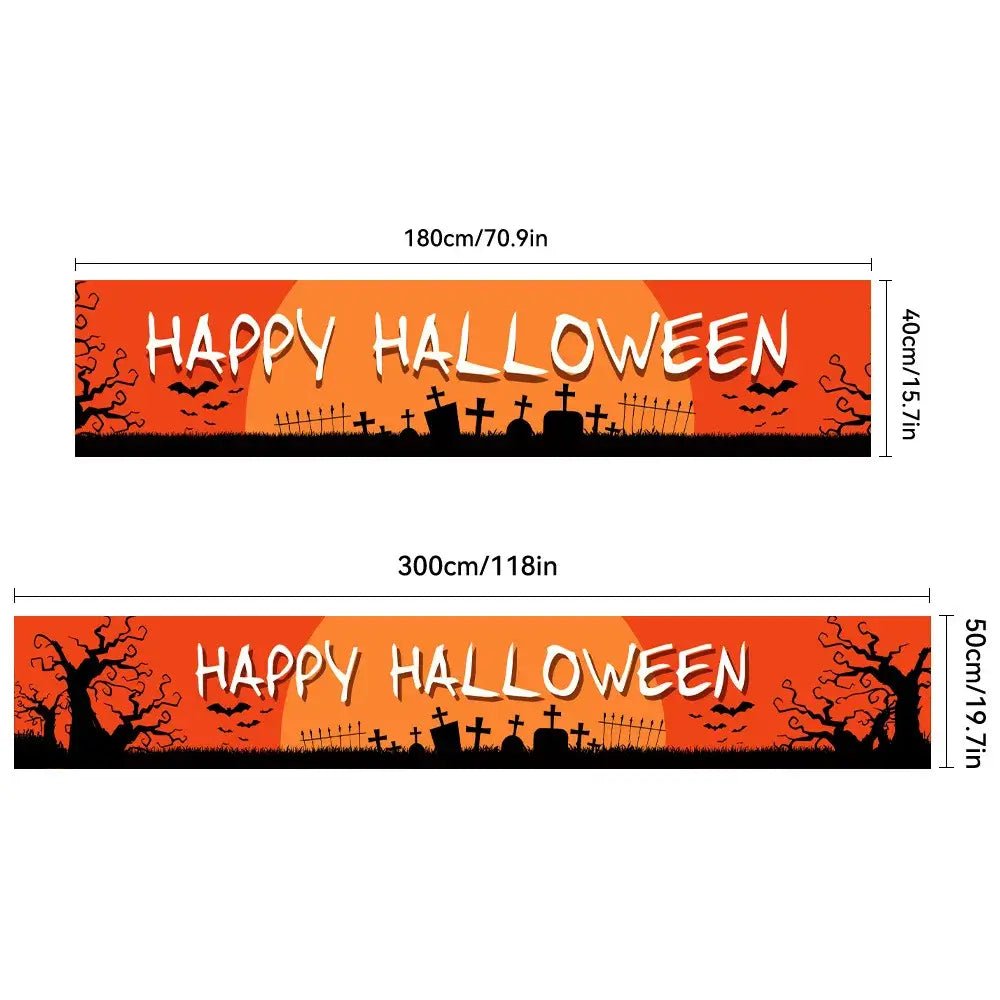 Halloween Bloody Banner, Yard Sign, Horror Party Decoration, Outdoor Fence, Garage, Balcony, Garden, Background Cloth