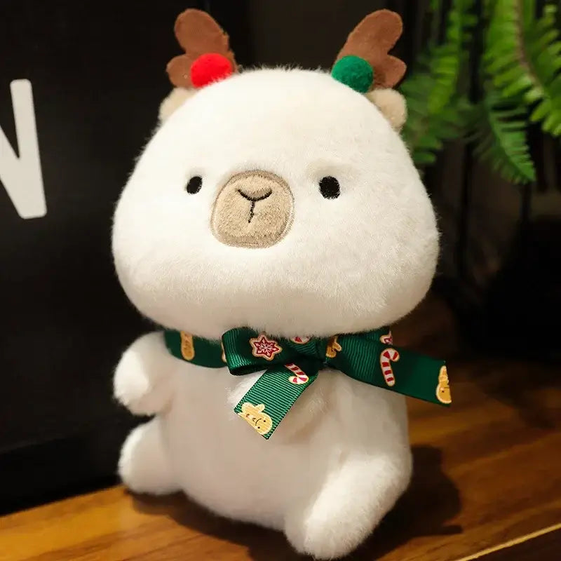 Christmas Home Decor Stuffed Doll Soft Apple Case All in One Santa Claus Plush Toy Elk...