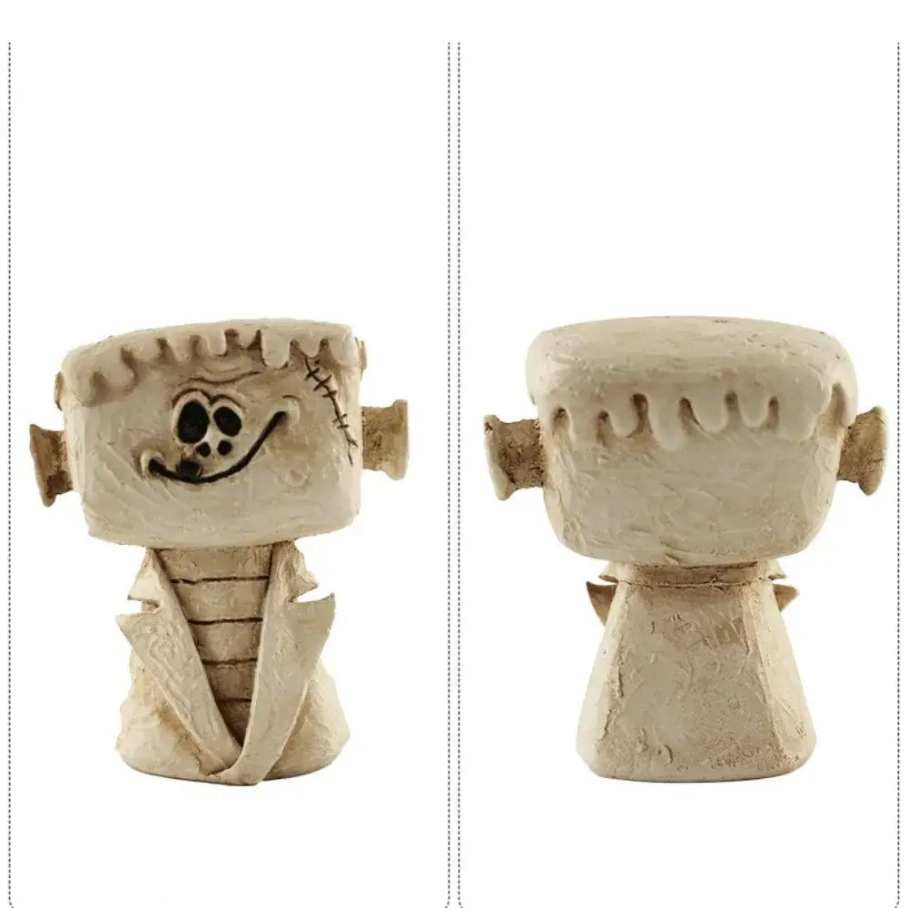 New Resin Pumpkin Head Ornaments Ghost Tide Play Scene Decoration Cute Small Desktop Decorations Halloween
