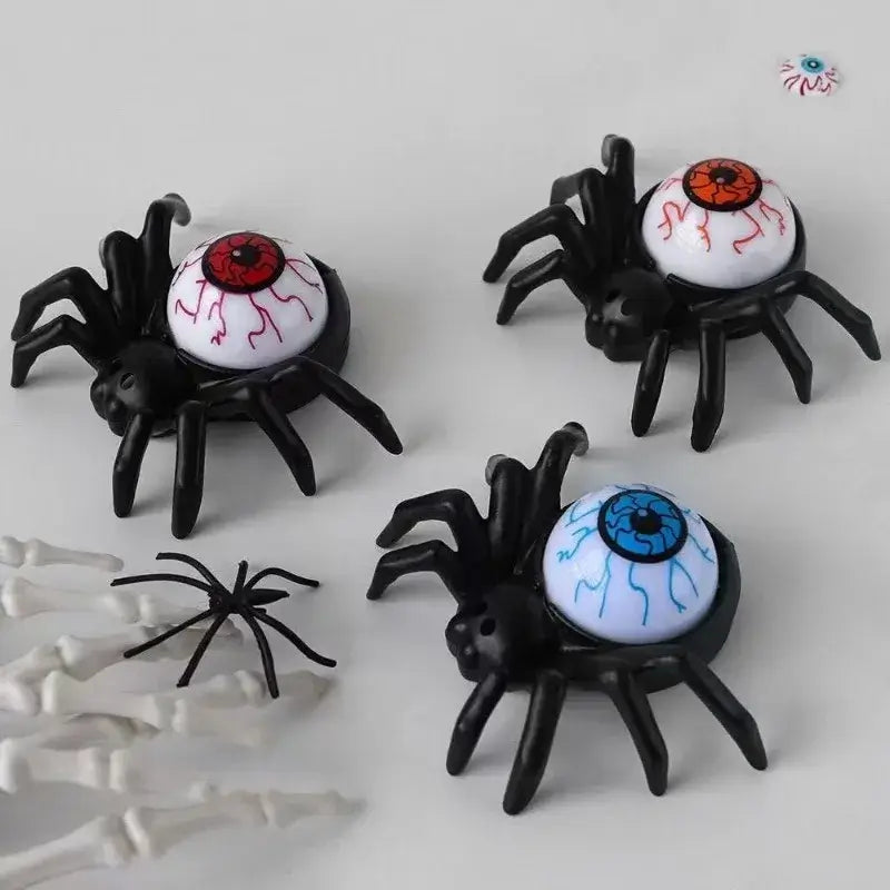 Halloween Spider Toy Candle Lamp Pumpkin Lamp Atmosphere Festival Decoration Props LED Decorative Halloween Gifts for Children