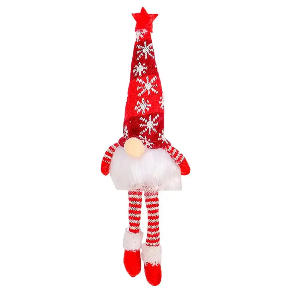 Sequined Doll Light-up Plush Christmas Gnome Doll Figure with Faceless Dwarf Table Mantel Decor Xmas Tree Ornaments Holiday