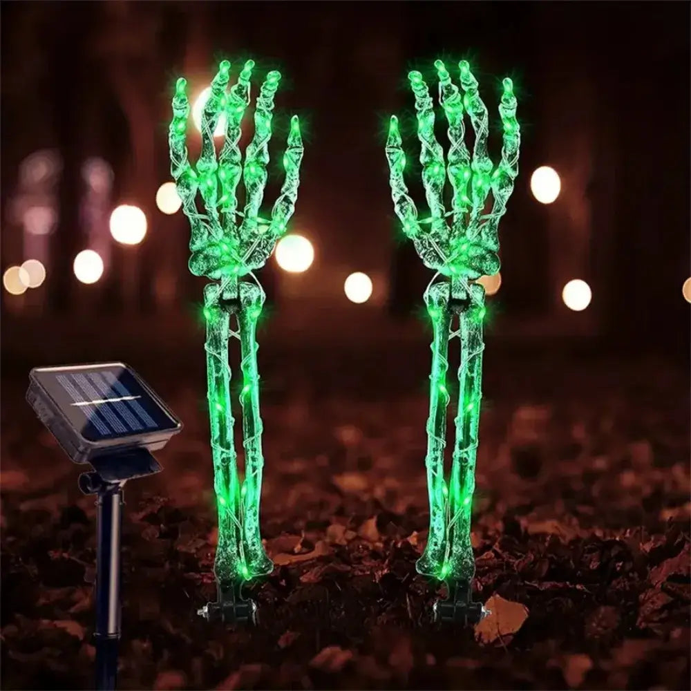 1PC Solar Halloween Skeleton Ghost Hand,used for Halloween,autumn harvest,lawn,garden,courtyard decoration