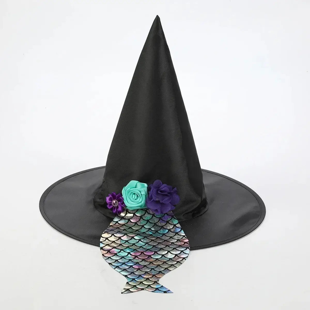 Pointed Witch Hat Props Children's Halloween Play Program Role Witch Hat Wizard Cap Magic Show Costume Accessory Female Devil