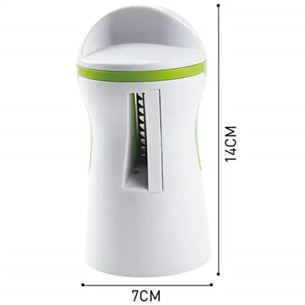 Heavy Duty Spiralizer Vegetable Slicer for making zucchini pasta, featuring stainless steel blades and compact design.