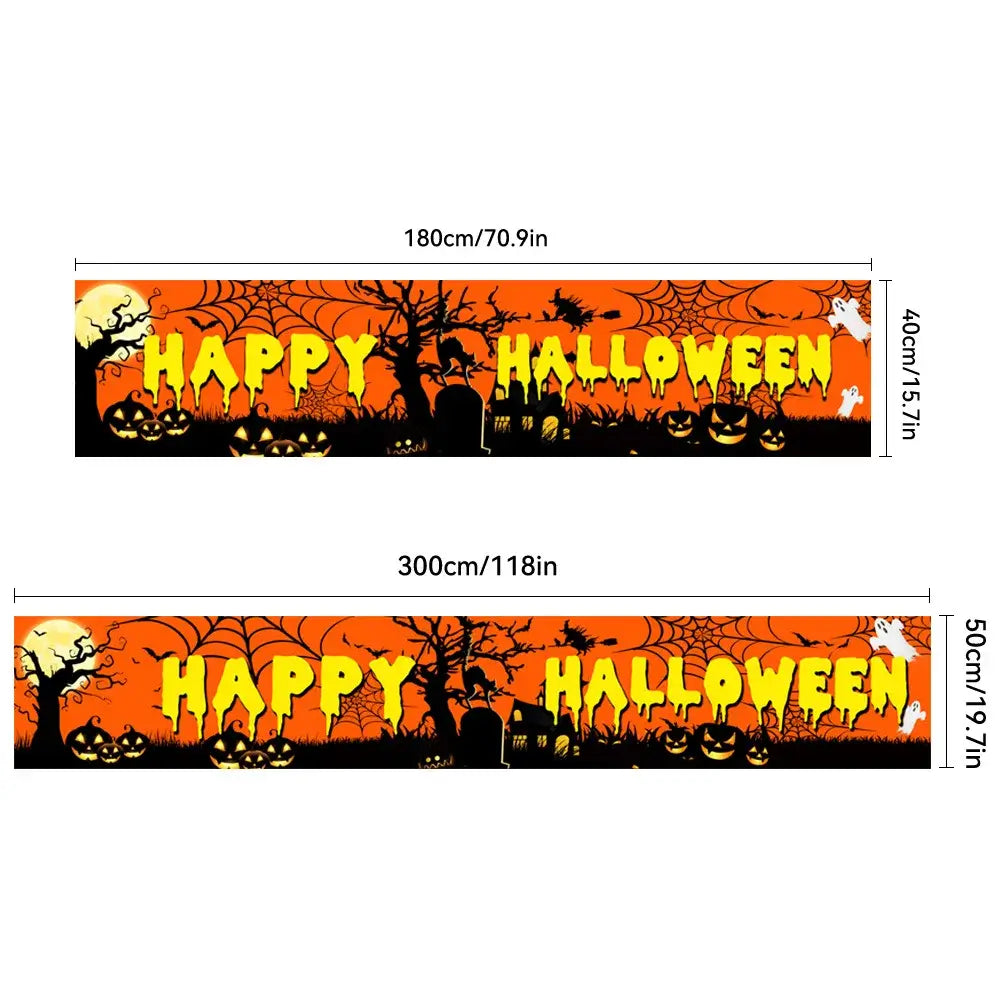 Halloween Bloody Banner, Yard Sign, Horror Party Decoration, Outdoor Fence, Garage, Balcony, Garden, Background Cloth
