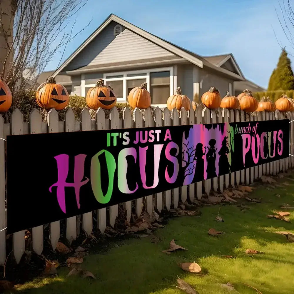 Halloween Bloody Banner, Yard Sign, Horror Party Decoration, Outdoor Fence, Garage, Balcony, Garden, Background Cloth