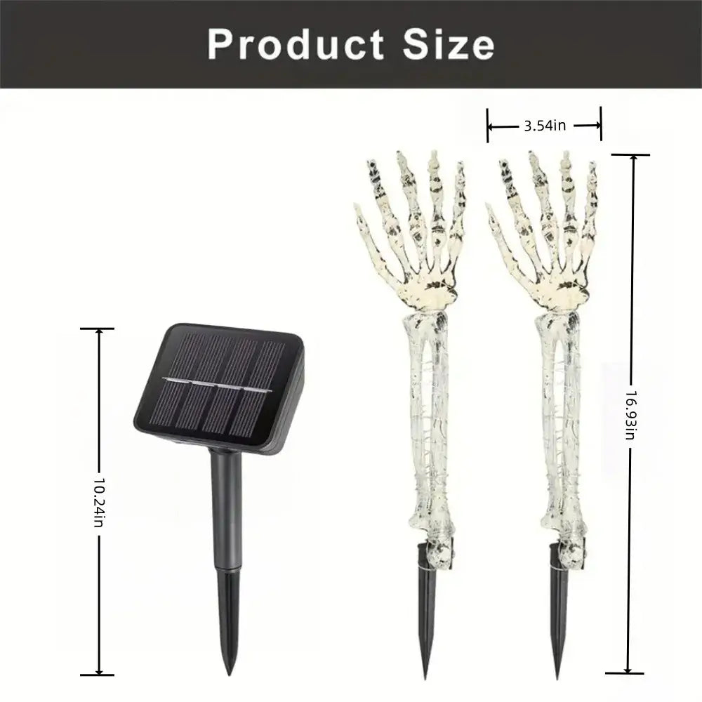 1PC Solar Halloween Skeleton Ghost Hand,used for Halloween,autumn harvest,lawn,garden,courtyard decoration