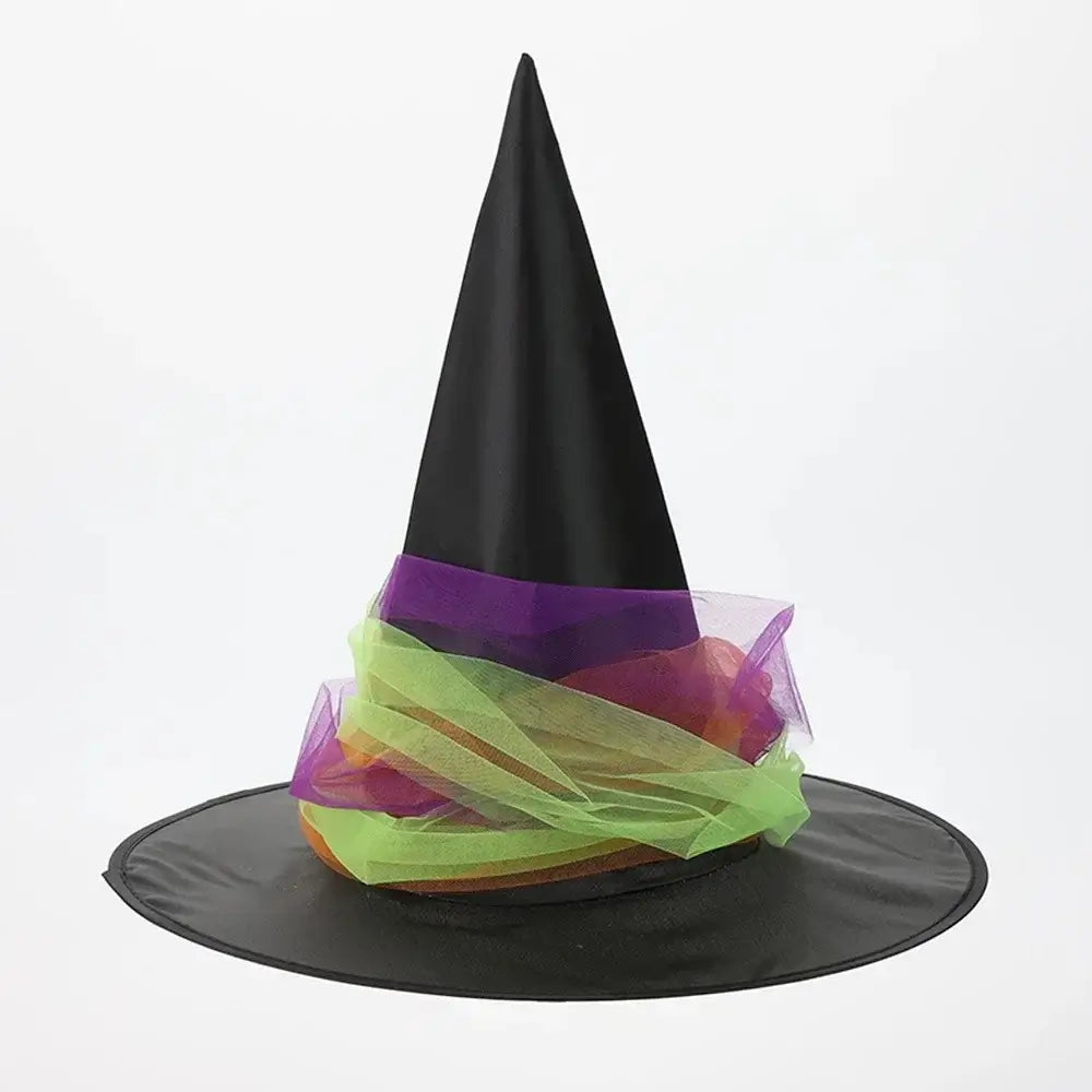 Pointed Witch Hat Props Children's Halloween Play Program Role Witch Hat Wizard Cap Magic Show Costume Accessory Female Devil