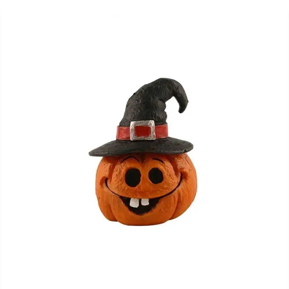 New Resin Pumpkin Head Ornaments Ghost Tide Play Scene Decoration Cute Small Desktop Decorations Halloween