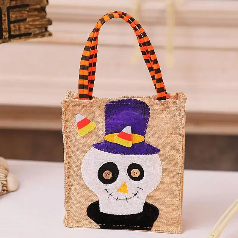 Halloween Treat Bags with Handles - Kids Candy Bags for Parties, School Events, Festive Favors & Decorations