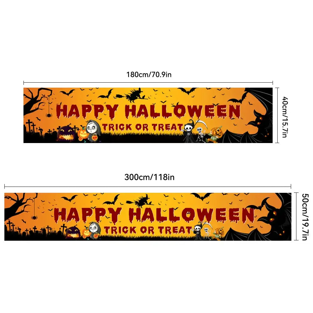 Halloween Bloody Banner, Yard Sign, Horror Party Decoration, Outdoor Fence, Garage, Balcony, Garden, Background Cloth