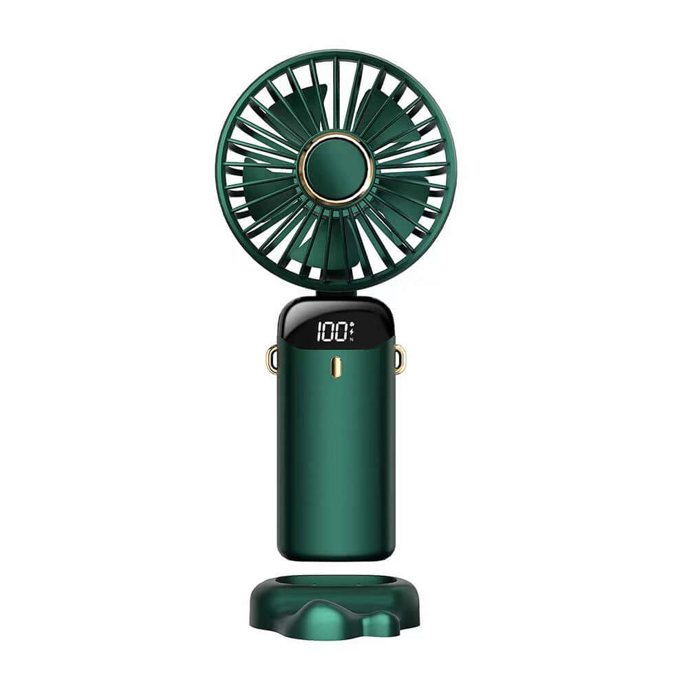 New usb handheld fan mini portable folding small fan Digital Display office student small electric fan gift