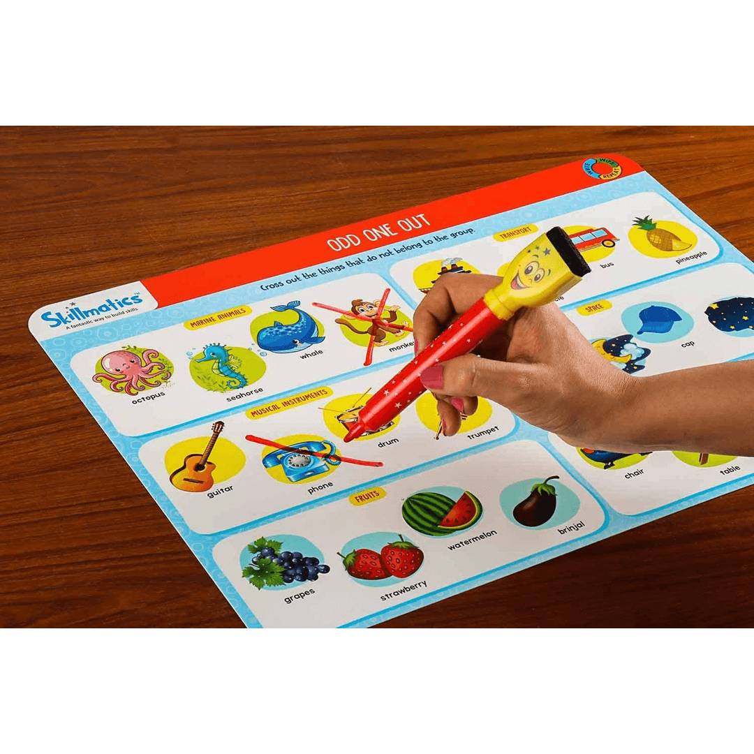 Skillmatics Educational Game I Can Count | Gifts & Preschool Learning for Kids Ages 3 to 6 | Reusable Activity Mats with 2 Dry Erase Markers