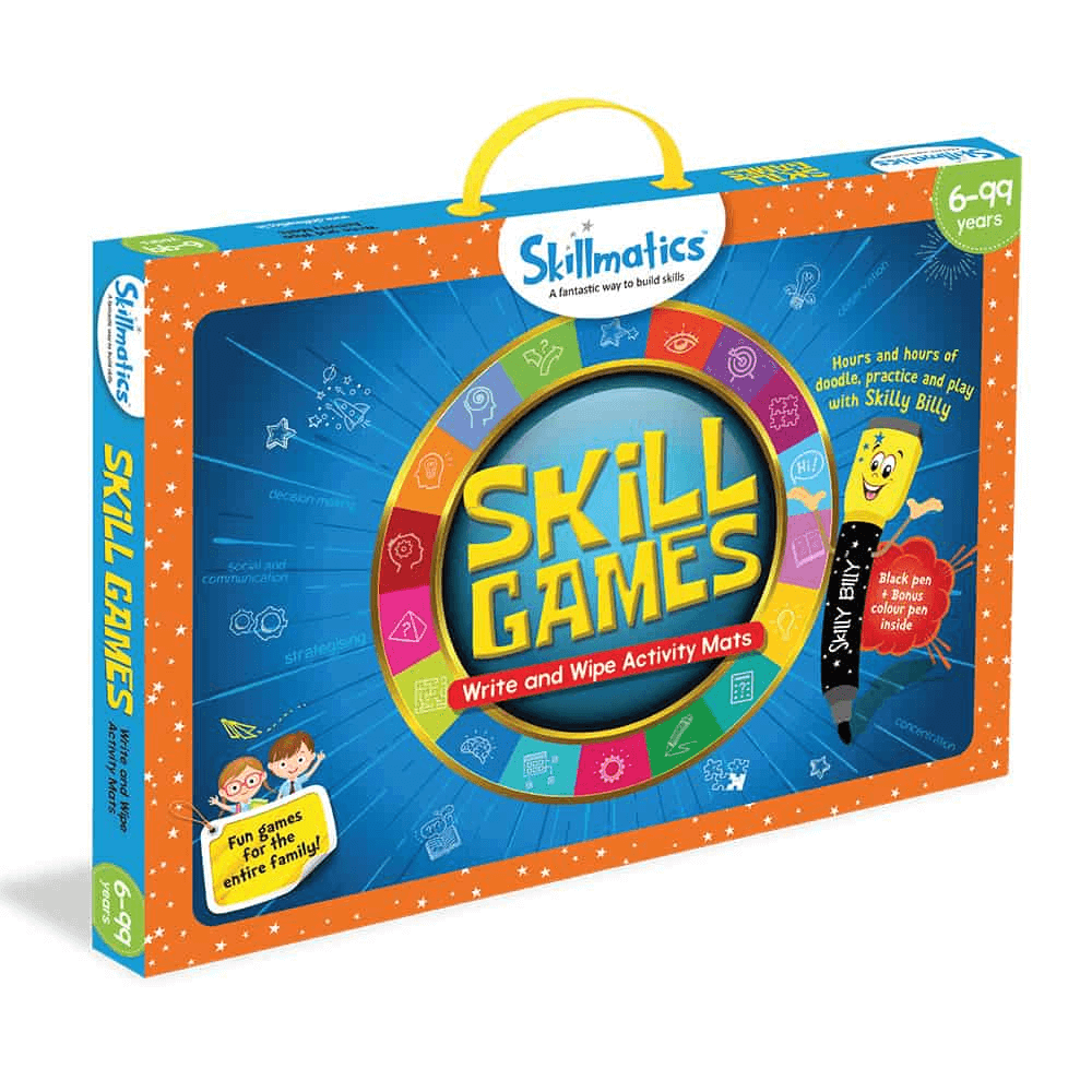 Skill Games - Ultimate Collection Of Fun Skill Building Games - Write and Wipe Educational Activity Game For Kids