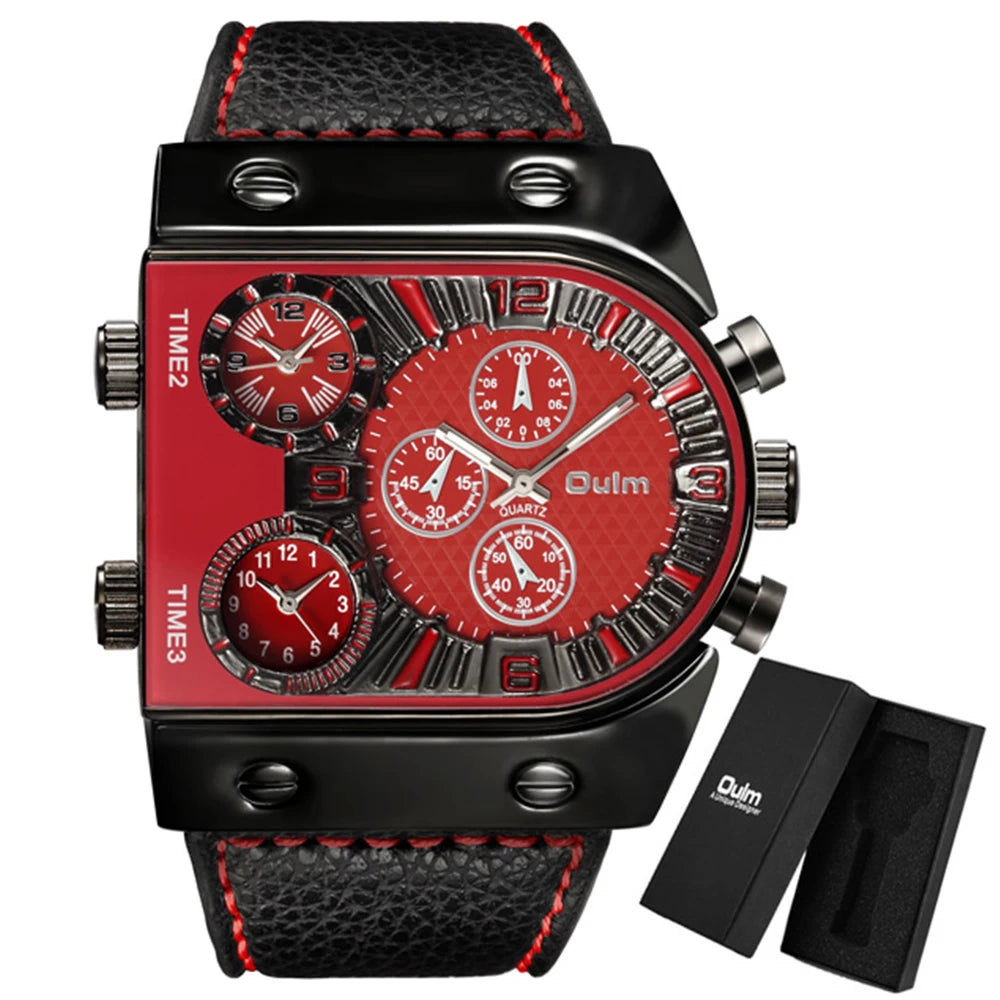 Men's Watches Mens Quartz Casual Leather Strap Wristwatch