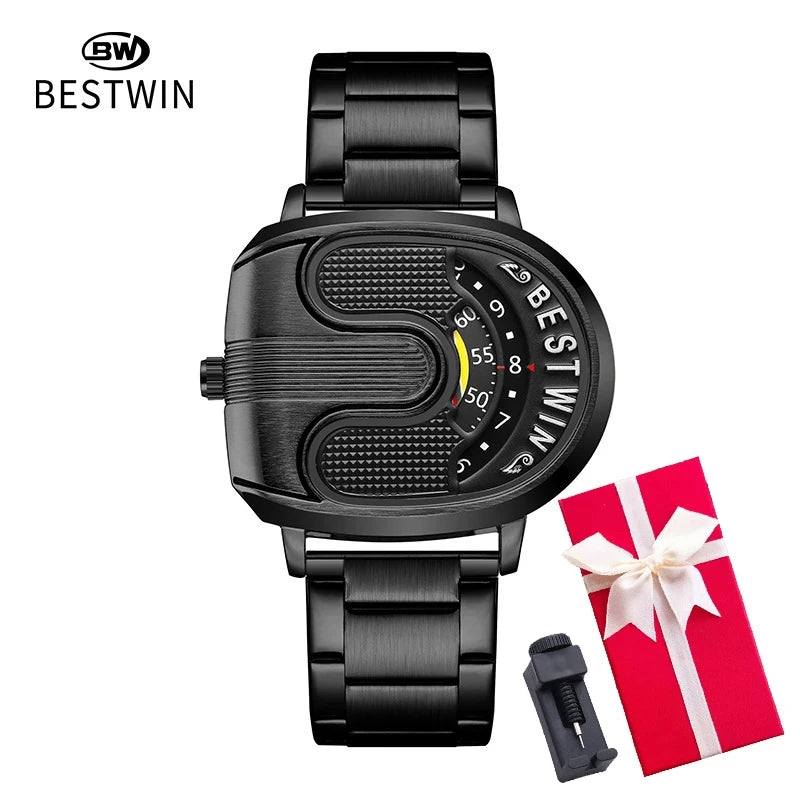 Gold Top Brand Luxury Men Watches Unique Design