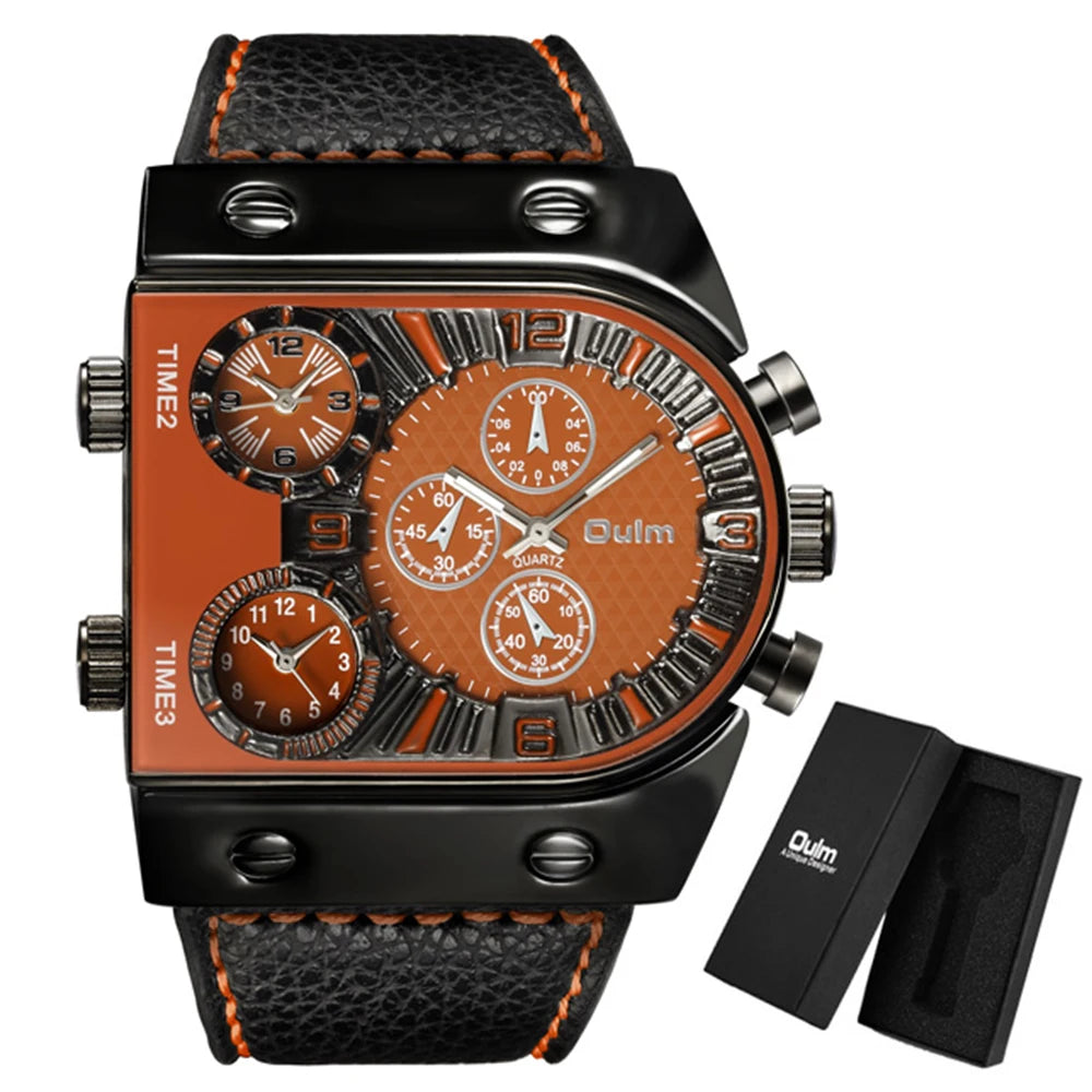 Men's Watches Mens Quartz Casual Leather Strap Wristwatch