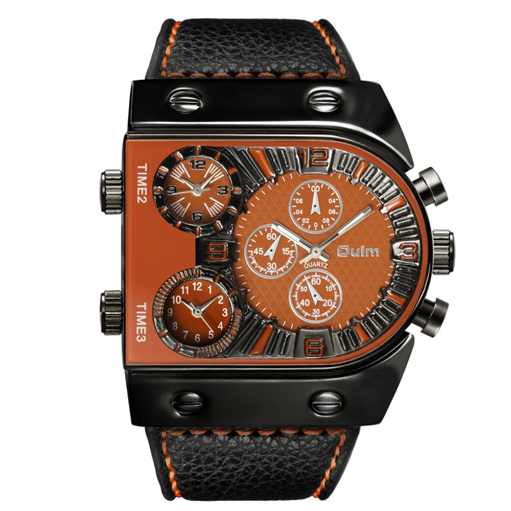 Men's Watches Mens Quartz Casual Leather Strap Wristwatch