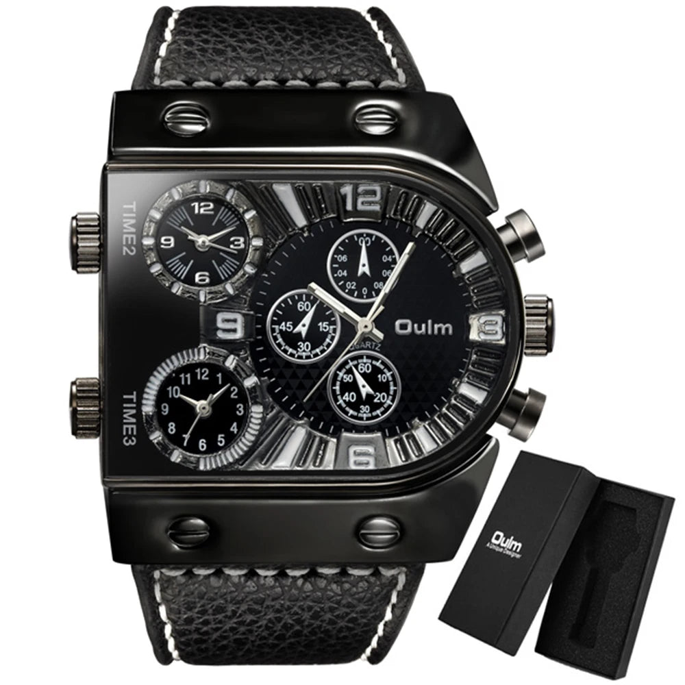 Men's Watches Mens Quartz Casual Leather Strap Wristwatch