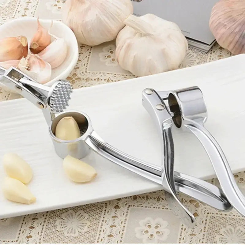 Kitchen Stainless Steel Garlic Smasher Squeezer Manual Press Grinding Tool Kitchen Accessories Kitchen Gadgets and Accessories