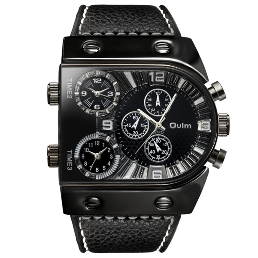 Men's Watches Mens Quartz Casual Leather Strap Wristwatch