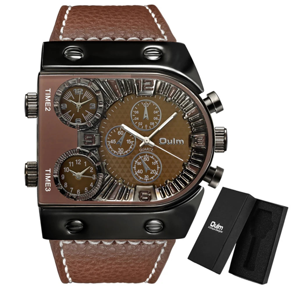 Men's Watches Mens Quartz Casual Leather Strap Wristwatch