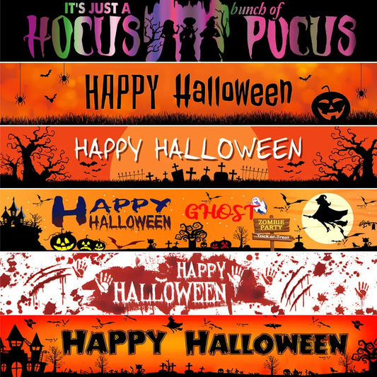 Halloween Bloody Banner, Yard Sign, Horror Party Decoration, Outdoor Fence, Garage, Balcony, Garden, Background Cloth